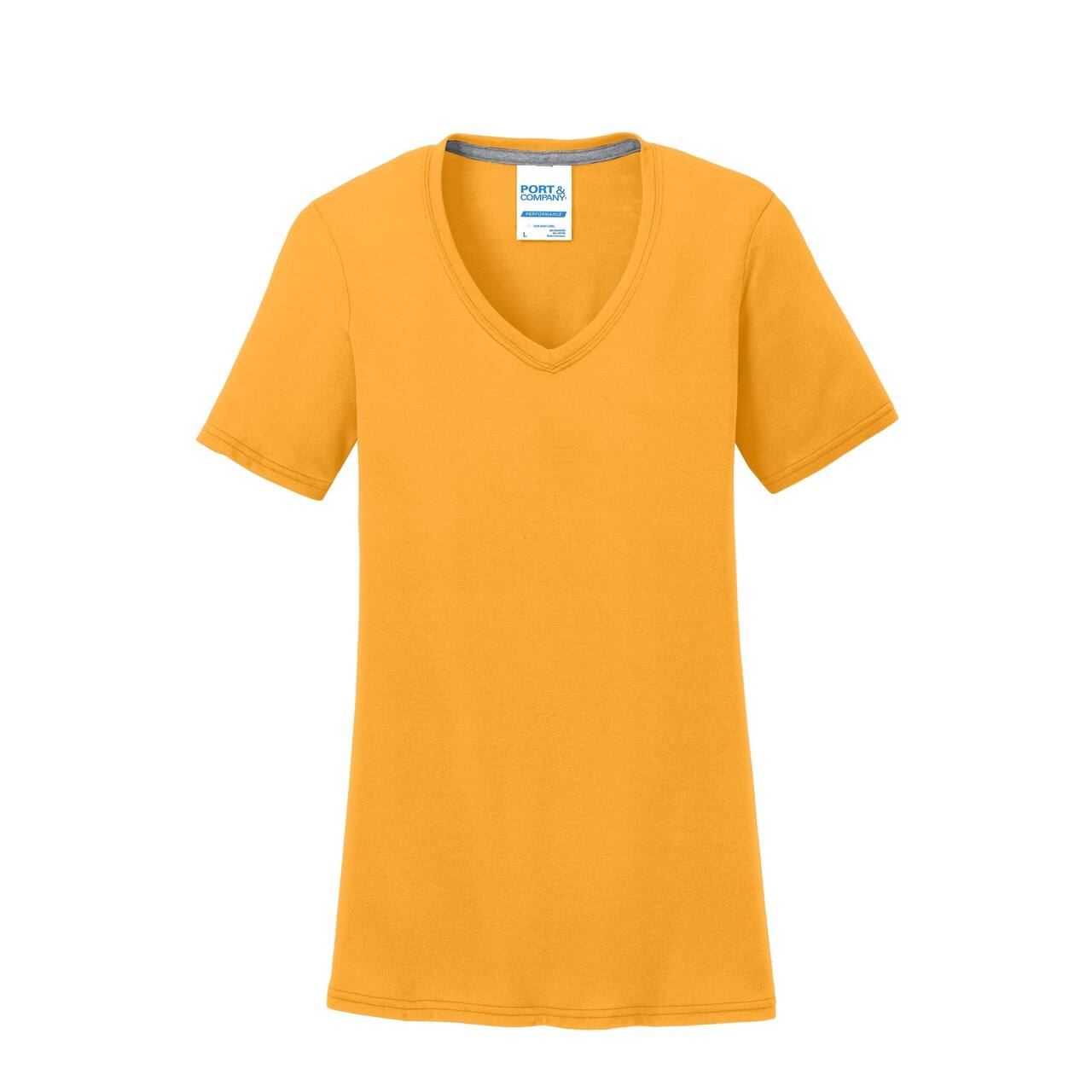 Port & Company® Colors Ladies Performance Blend V-Neck T-Shirt